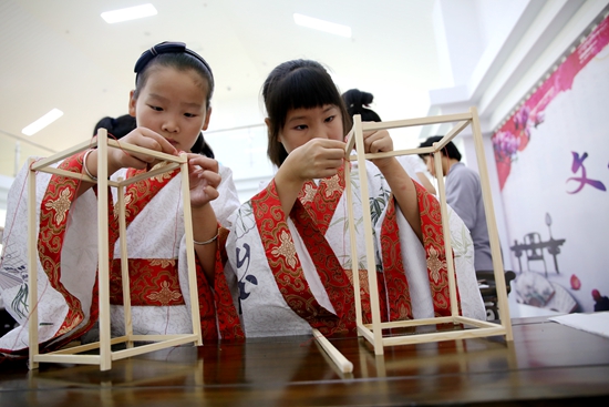 全椒县举办传统国学活动丰富孩子暑期生活